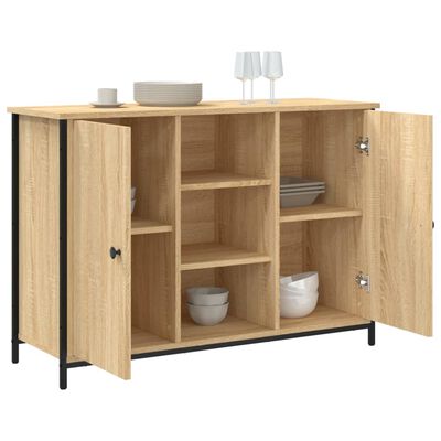 vidaXL Sideboard Sonoma-Eiche 100x35x70 cm Holzwerkstoff