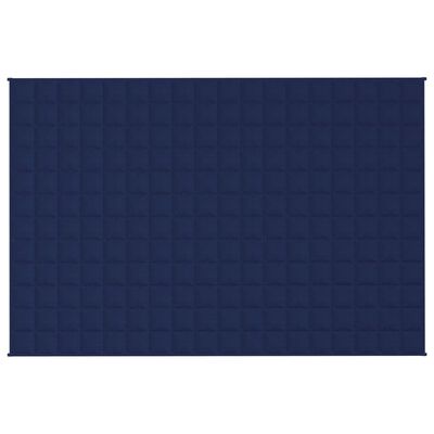 vidaXL Gewichtsdecke Blau 120x180 cm 5 kg Stoff