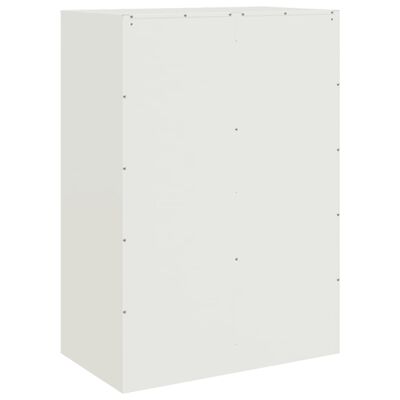 vidaXL Highboard Weiß 67x39x95 cm Stahl