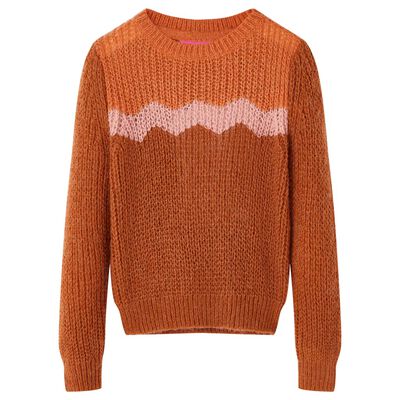 Kinderpullover Gestrickt Cognac 116