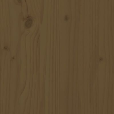 vidaXL Massivholzbett Kiefer 120x190 cm Honigbraun
