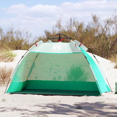 vidaXL Strandzelt 2 Personen Seegrün Quick Release Wasserdicht