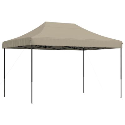 vidaXL Partyzelt Faltbar Pop-Up Taupe 410x279x315 cm