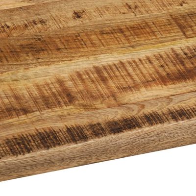 vidaXL Tischplatte 110x80x2,5 cm Baumkante Massivholz Raues Mangoholz