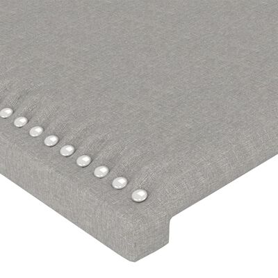 vidaXL Kopfteile 2 Stk. Hellgrau 80x5x78/88 cm Stoff