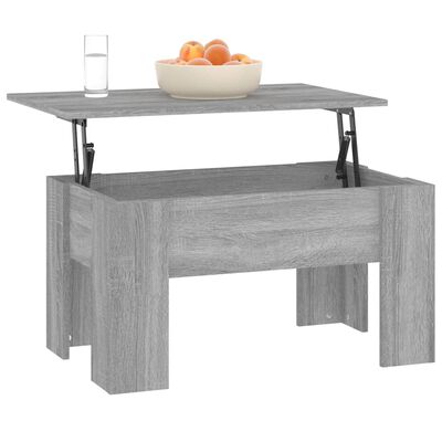 vidaXL Couchtisch Grau Sonoma 79x49x41 cm Holzwerkstoff