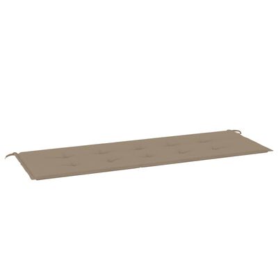 vidaXL Gartenbank-Auflage Taupe 150x50x3 cm Oxford-Gewebe