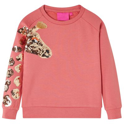 Kinder-Sweatshirt Altrosa 128