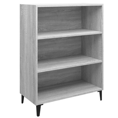 vidaXL Sideboard Grau Sonoma 69,5x32,5x90 cm Holzwerkstoff