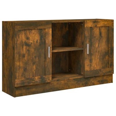 vidaXL Sideboard Räuchereiche 120x30,5x70 cm Holzwerkstoff