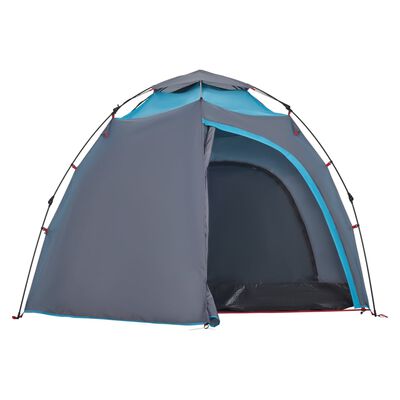 vidaXL Kuppel-Campingzelt 4 Personen Blau Quick Release