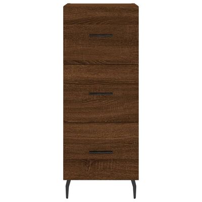 vidaXL Highboard Braun Eichen-Optik 34,5x34x180 cm Holzwerkstoff