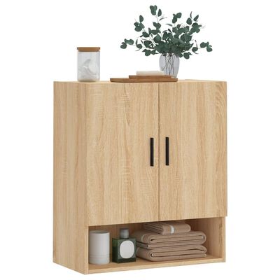 vidaXL Wandschrank Sonoma-Eiche 60x31x70 cm Holzwerkstoff