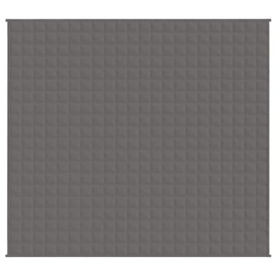 vidaXL Gewichtsdecke Grau 200x225 cm 9 kg Stoff