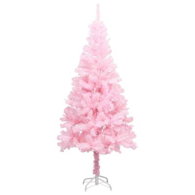 vidaXL Künstlicher Weihnachtsbaum mit Beleuchtung & Kugeln Rosa 150cm