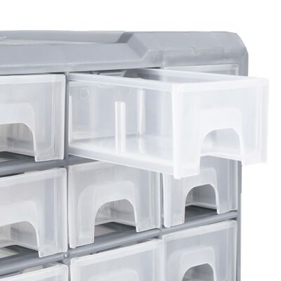 vidaXL Multi-Schubladen-Organizer mit 64 Schubladen 52x16x37,5 cm