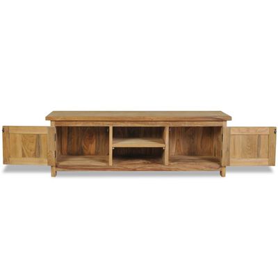 vidaXL TV-Schrank Massivholz Teak 120x30x40 cm