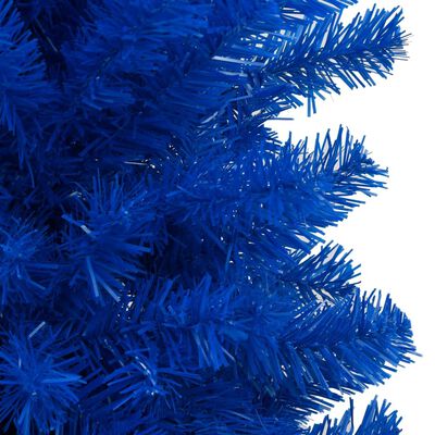 vidaXL Künstlicher Weihnachtsbaum Beleuchtung & Kugeln Blau 120 cm