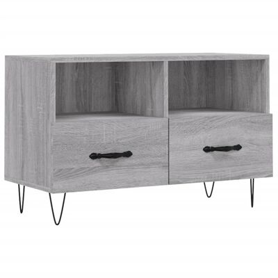 vidaXL TV-Schrank Grau Sonoma 80x36x50 cm Holzwerkstoff