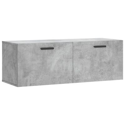 vidaXL Wandschrank Betongrau 100x36,5x35 cm Holzwerkstoff