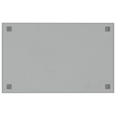 vidaXL Magnettafel Wandmontage Weiß 80x50 cm Hartglas