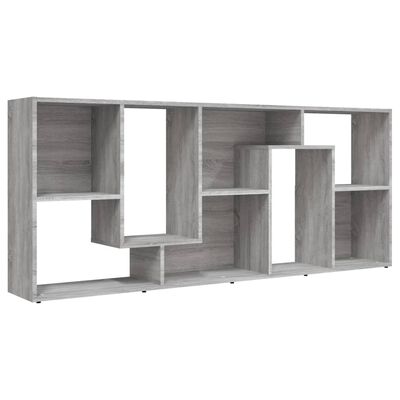 vidaXL Bücherregal Grau Sonoma 67x24x161 cm Holzwerkstoff