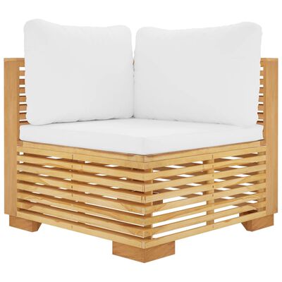 vidaXL 8-tlg. Garten-Lounge-Set mit Kissen Massivholz Teak