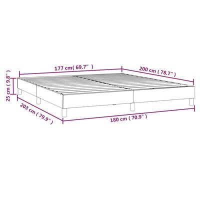 vidaXL Bettgestell Dunkelgrün 180x200 cm Samt