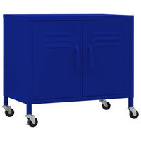 vidaXL Lagerschrank Marineblau 60x35x56 cm Stahl