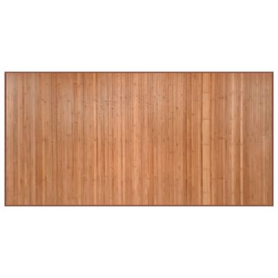 vidaXL Teppich Rechteckig Natur 100x200 cm Bambus