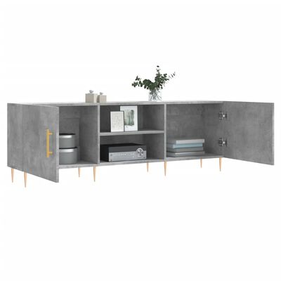 vidaXL TV-Schrank Betongrau 150x30x50 cm Holzwerkstoff