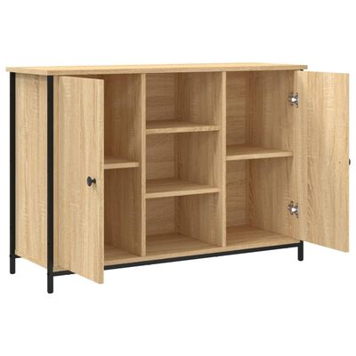 vidaXL Sideboard Sonoma-Eiche 100x35x70 cm Holzwerkstoff