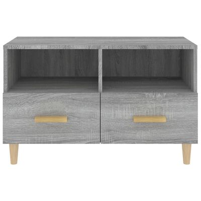 vidaXL TV-Schrank Grau Sonoma 80x36x50 cm Holzwerkstoff