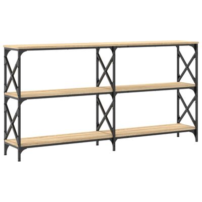 vidaXL Konsolentisch Sonoma-Eiche 156x28x80,5 cm Holzwerkstoff