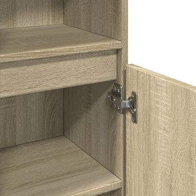 vidaXL Badschrank Sonoma-Eiche 30x30x100 cm Holzwerkstoff