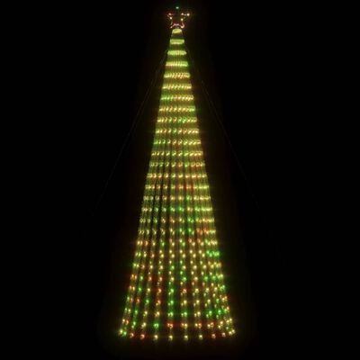 vidaXL Weihnachtsbaum Kegelform 688 LEDs Mehrfarbig 300 cm