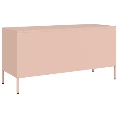 vidaXL TV-Schrank Rosa 100,5x39x50,5 cm Stahl