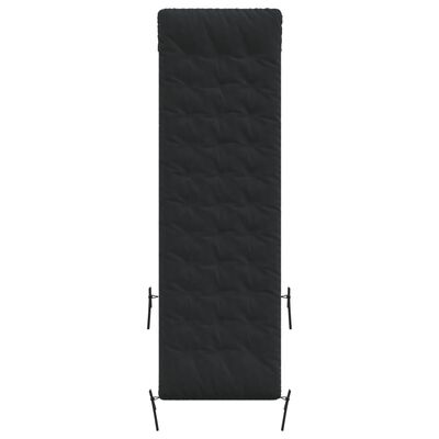 vidaXL Sonnenliegen-Auflage Schwarz 160x50x10 cm Wildleder-Optik