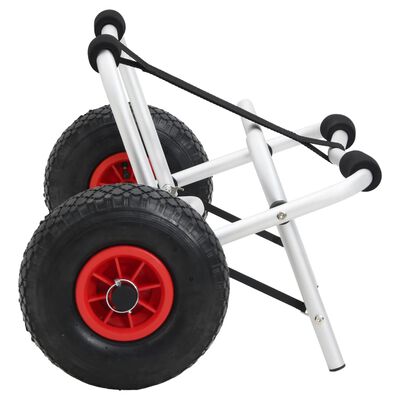 vidaXL Kajak-Trolley Klappbar 45 kg Aluminium