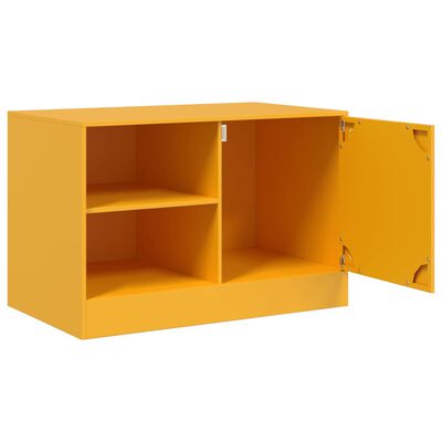 vidaXL TV-Schrank Senfgelb 67x39x44 cm Stahl