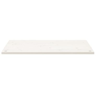 vidaXL Schreibtischplatte Weiß 100x60x2,5 cm Massivholz Kiefer