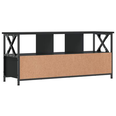 vidaXL TV-Schrank Schwarz 102x33x45 cm Holzwerkstoff und Eisen