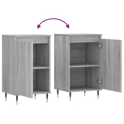 vidaXL Sideboard Grau Sonoma 40x35x70 cm Holzwerkstoff