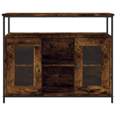 vidaXL Sideboard Räuchereiche 100x35x80 cm Holzwerkstoff