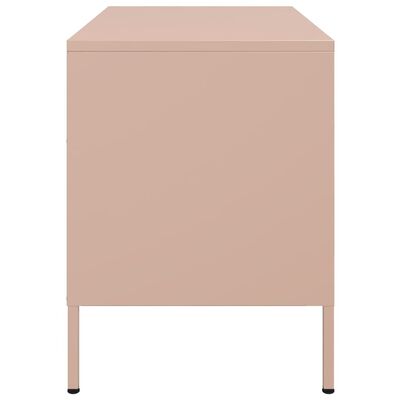 vidaXL TV-Schrank Rosa 68x39x50,5 cm Stahl