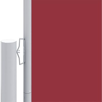 vidaXL Seitenmarkise Ausziehbar Rot 180x1000 cm