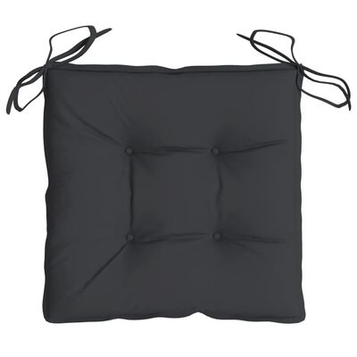 vidaXL Stuhlkissen 2 Stk. Schwarz 40x40x7 cm Oxford-Gewebe