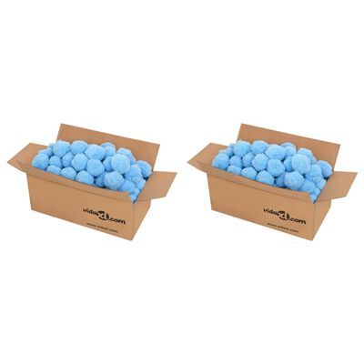 vidaXL Pool-Filterbälle Antibakteriell Blau 1400 g Polyethylen