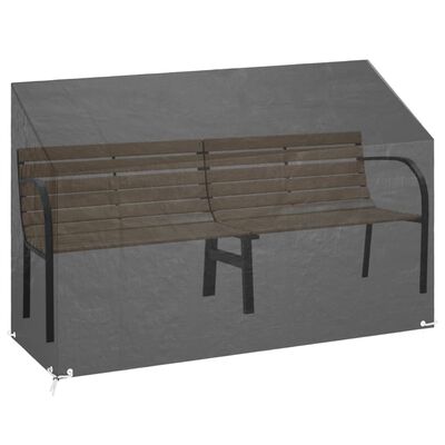 vidaXL Abdeckung für Gartenbank 8 Ösen 190x70x70/88 cm Polyethylen