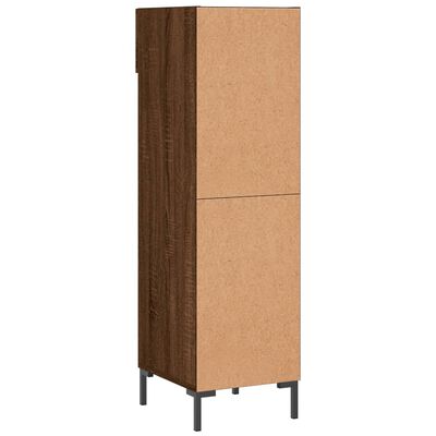 vidaXL Schuhschrank Braun Eichen-Optik 30x35x105 cm Holzwerkstoff